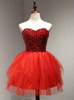 Homecoming Dress  red Short Homecoming Dresses  Short Prom Dress
