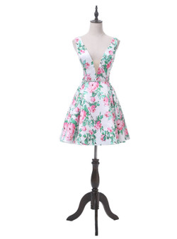 Sexy A Line Zipper Back Short Prom Dresses  Short Party Evening Formal Gowns