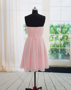 Charming Handmade Short Simple Pink Bridesmaid Dresses  Pink Bridesmaid Dreses
