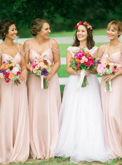 Ruched Bridesmaid Dress Straps Bridesmaid dress A-line Bridesmaid Dress