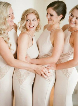 Unique Design Halter Charming Mermaid Sexy Lace Floor-Length Maxi Wedding Guest Dresses