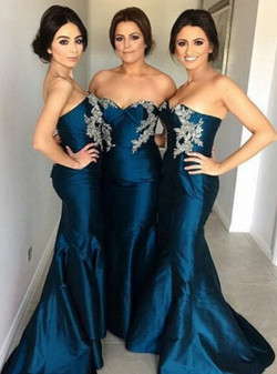 mermaid bridesmaid dress Long bridesmaid dress sweetheart bridesmaid dress