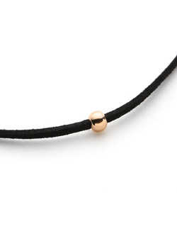 Metal Ball Embellished Velvet Choker