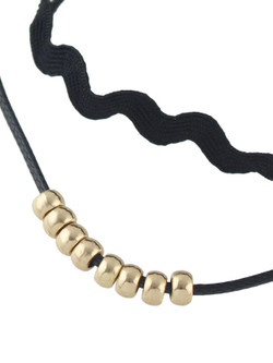 Gold Double Layers Choker Necklace