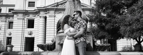 Pasadena City Hall Marriage License: The Dress & the Envelope