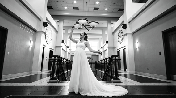 Affordable Maternity Wedding Dress for a Harris County Courthouse Elopement