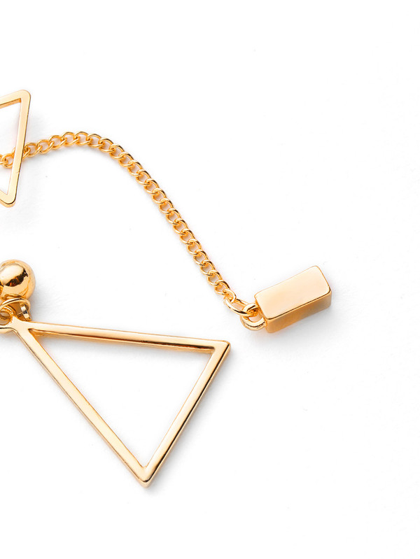 Minimalist Geometric Mismatch Earrings