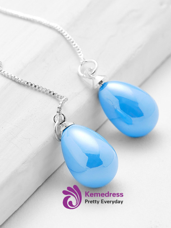 Water Drop Thread Earrings