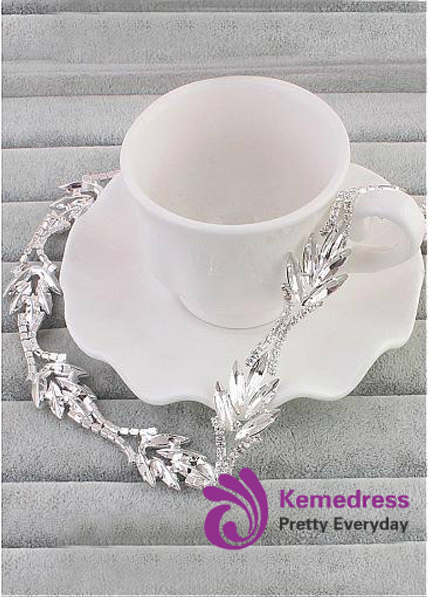 Marvelous Elegant Alloy Wedding Hair Jewelry With Rhinestones