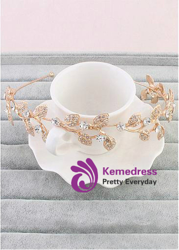 In Stock Fabulous Alloy Wedding Hair Jewelry With Rhinestones
