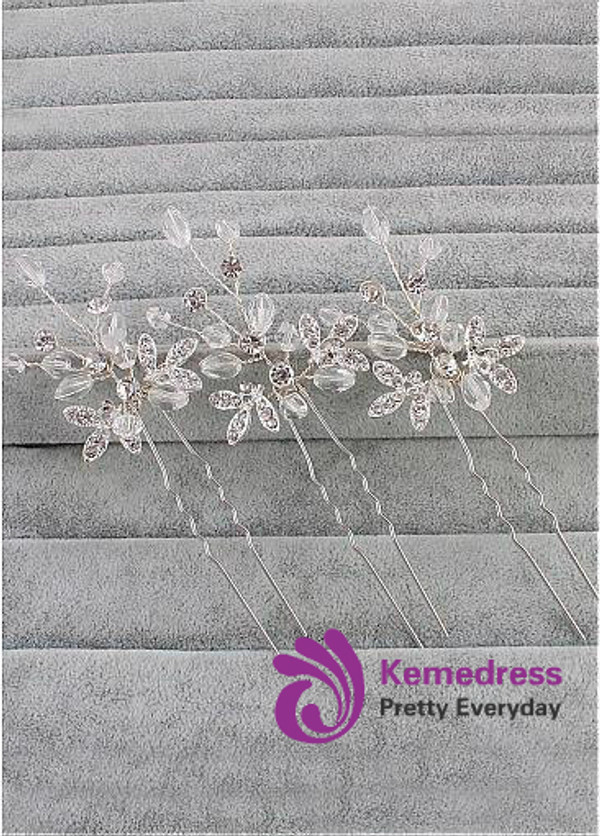 In Stock Marvelous Wedding Hair Ornaments With Rhinestones