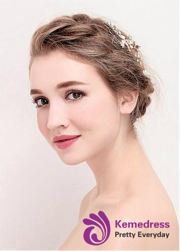 Good Alloy Wedding Hair Jewelry With Pearls