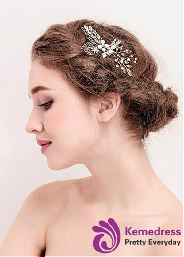 Good Alloy Wedding Hair Jewelry With Pearls