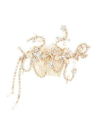 Glamoroust Wedding Hair Jewelry With Rhinestones
