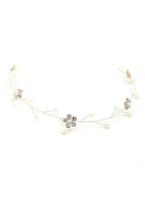 Marvelous Alloy Hair Ornaments With Rhinestones & Pearls