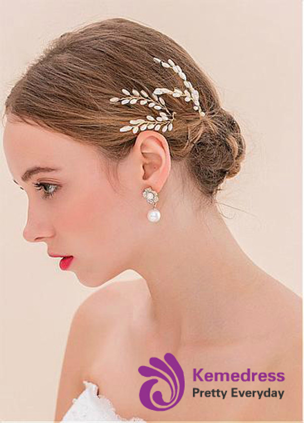 Elegant Hair Ornaments With Pearls cheap