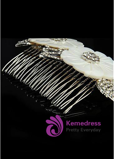 Cheap  Wedding Hair Jewelry With Rhinestones & Flowers