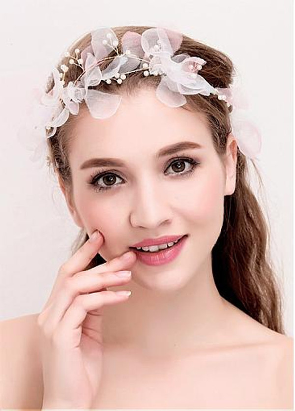 Wedding Hair Jewelry With Pearls & Flowers