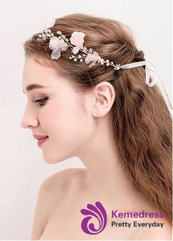 Chic Alloy Wedding Hair Jewelry With Pearls