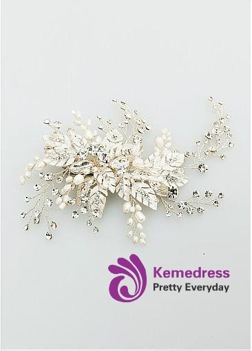 Beautiful Alloy Wedding Hair Jewelry With Rhinestones