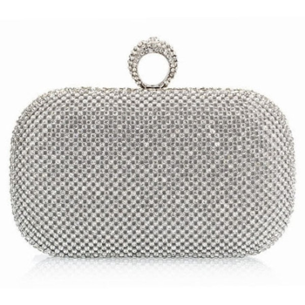 Fashion European Diamond Ring Women's Clutch Bag