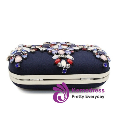 Cheap Elegant Manual Nail Bead Chain Clutch Bag