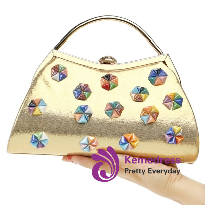 Cheap European Style Colorful Bead Design Clutch