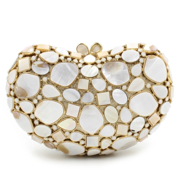 Luxury Diamante Hollow Gemstone Evening Clutch