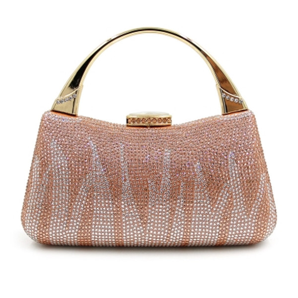 Luxury Shiny Geometric Diamond Magnetic Snap Evening Clutch