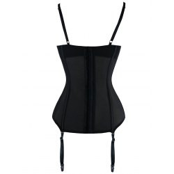 Cheap Lace Insert Steel Boned Corset and Lace T-Back