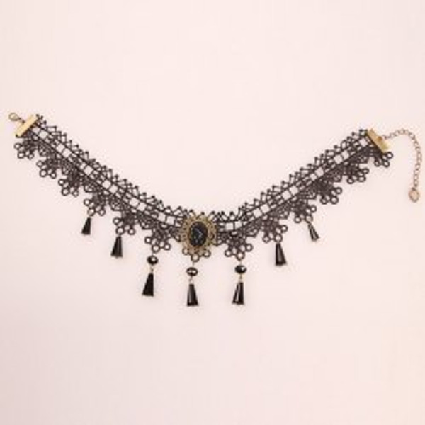 Cheap Lace Oval Accessory Choker Necklace