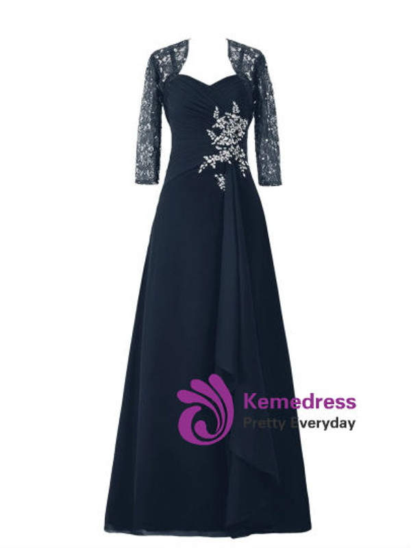 Latest Spaghetti Straps Floor-Length Beading Mother of the Bride Dress