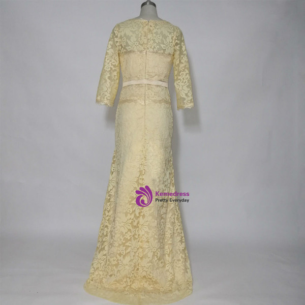 Wonderful Long 3/4 Sleeves Mother of the Bride Dresses Formal Dress