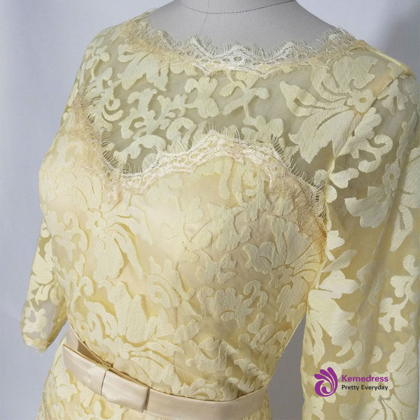 Wonderful Long 3/4 Sleeves Mother of the Bride Dresses Formal Dress