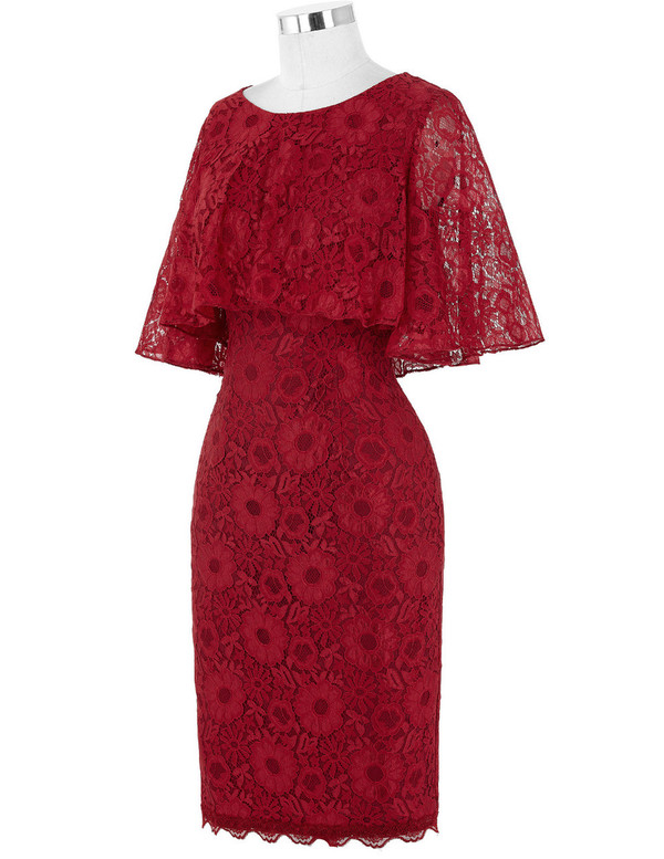 Stunning Short Mother of the Bride Dresses with Cape 2017