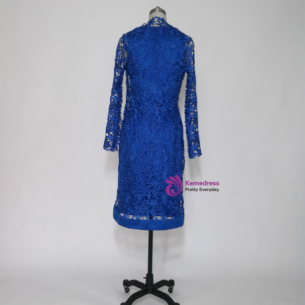 Attractive Light Champagne Lace Mother of the Bride Dresses With Long Jacket 2017