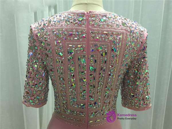 Plus Size Luxurious Long Boat Neck Mother Of The Bride Dresses