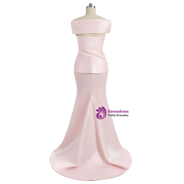 Amazing Pink 2017 Mother Of The Bride Dresses Mermaid V-neck Cap Sleeves