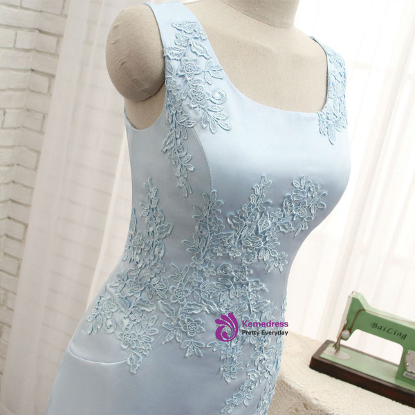 Romantic Blue 2017 Mother Of The Bride Dresses Sheath With Jacket