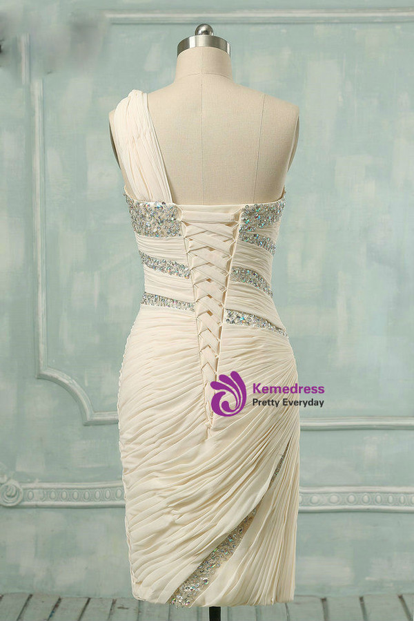 Dreamy Real Sample Elegant Mother of the Bride Dress One-Shoulder