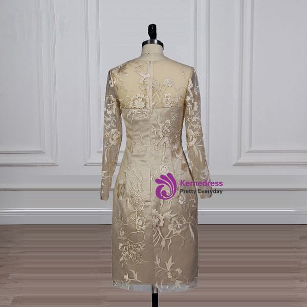 Delicate 2017 Champagne Mother Of The Bridal Dress Knee-length
