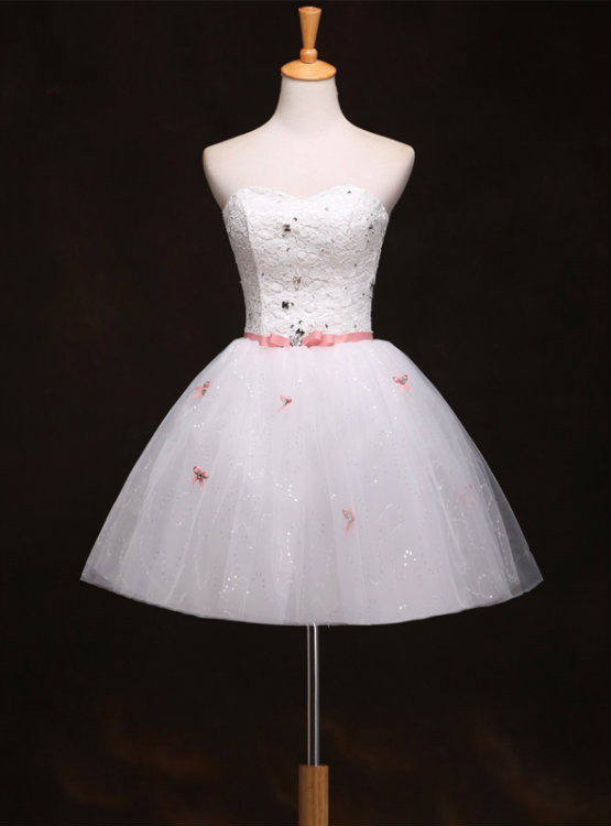 Simple Short Homecoming Dress Sweet Heart Homecoming Dress Organza Homecoming Dress