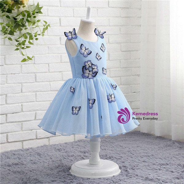 Fashion Simple Ball Gown Sleeveless Flower Girl Dresses For Wedding Party