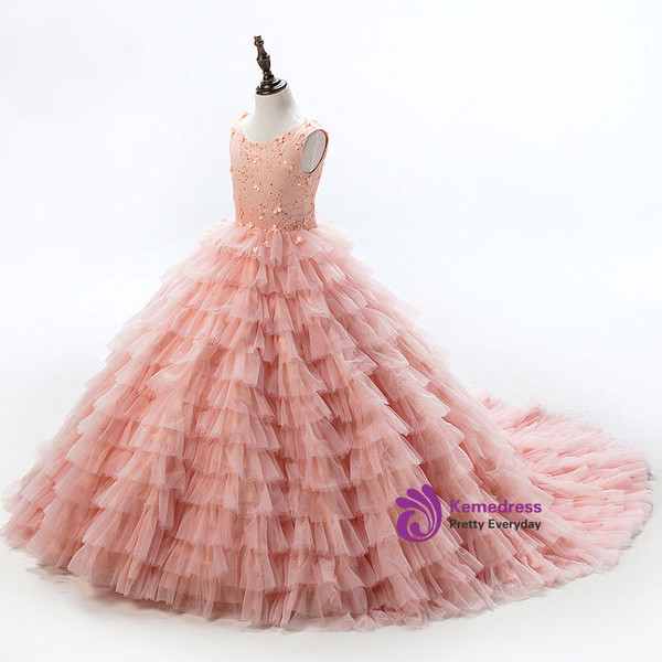 Glamorous Romance  Dresses For Girls  Flower Girl Dresses Sleeveless Ball Gowns Girls