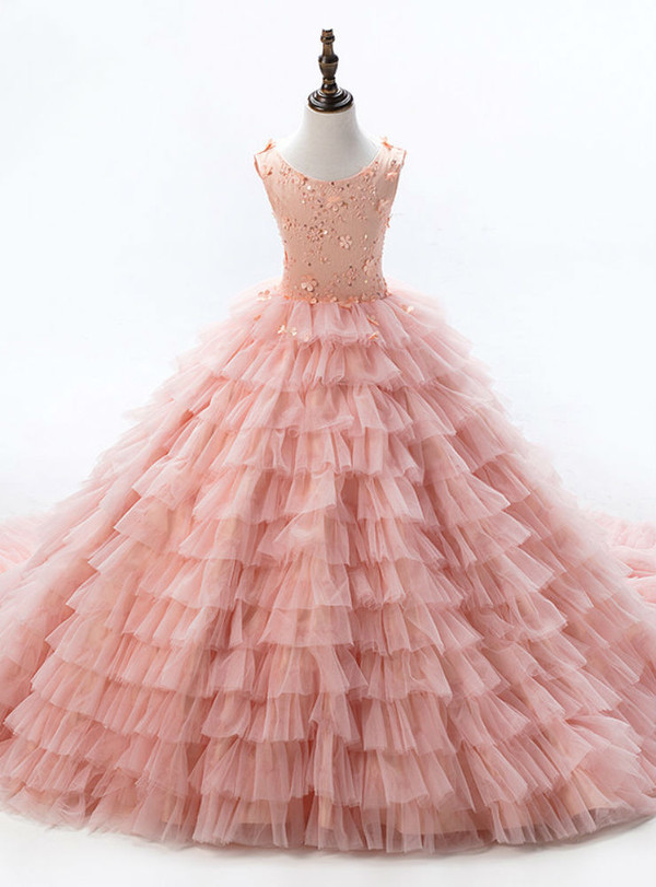 Glamorous Romance  Dresses For Girls  Flower Girl Dresses Sleeveless Ball Gowns Girls