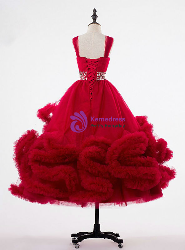 Romantic 2017 Girls Pageant Dresses Cloud Flower Girl Dresses