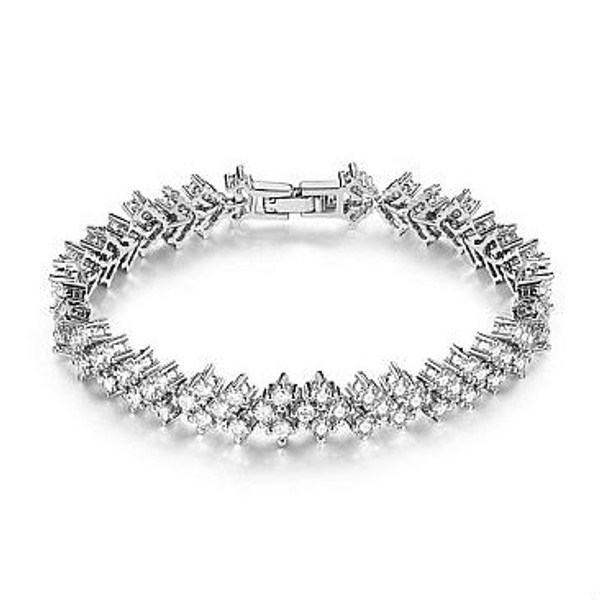 18K Gold Plated Alloy Bracelet Platinum