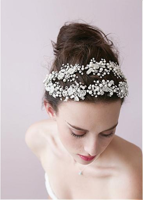 Cheap Stunning Alloy Hair Ornaments With Rhinestones & Pearls