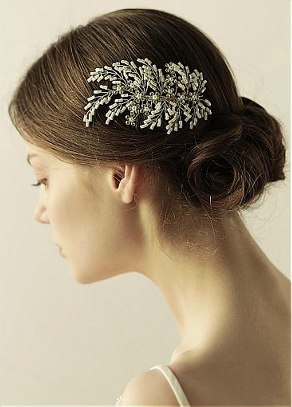 Beautiful Fabulous Alloy & Beading Wedding Hair Jewelry