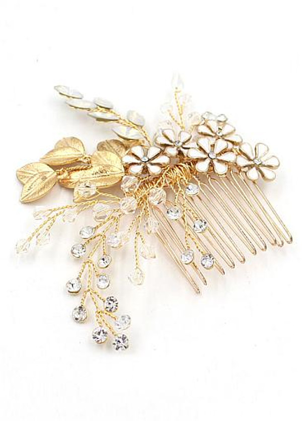 Wedding Hair Jewelry With Beading & Rhinestones Exquisite Alloy